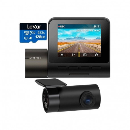 70Mai Dash Cam A200 + RC11 tagakaamera + 128GB Lexar kaart