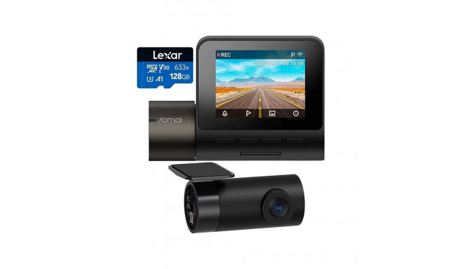 70Mai Dash Cam A200 + RC11 Rearview Camera + 128GB Lexar Card