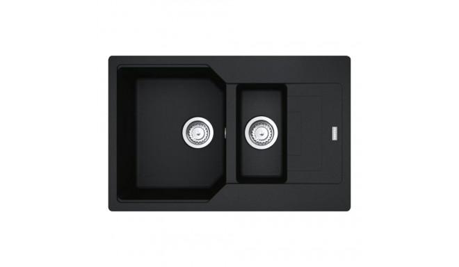 Franke sink, one and a half bowl, built-in, Fragranit+ Urban UBG 651-78 Onyx