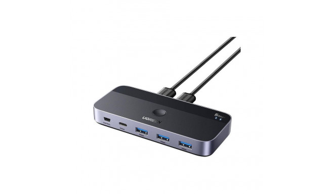 Ugreen Switch USB 3.0 UGREEN CM662, 2X4 out (black)