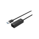 Unitek USB võrgukaart - RJ-45 (pistik-pesa) Must (Y-1468)