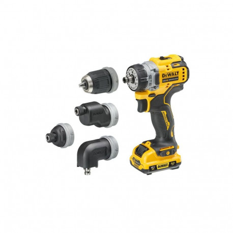 DEWALT. SCREWDRIVER 12V DCD703L2T 57Nm 2x3.0Ah INTERCHANGEABLE HEADS