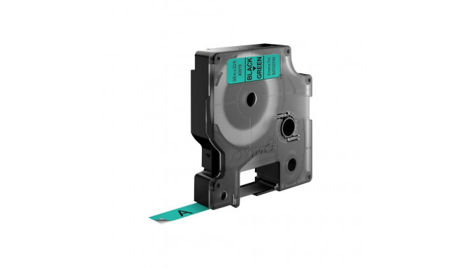 DYMO D1 Standard - must rohelisel - 9mm