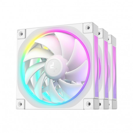 DeepCool korpuse ventilaatorid FL12 WH-3 12cm 3tk, valged