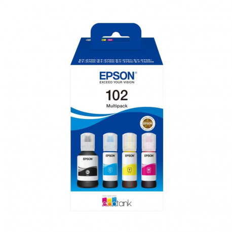 Epson tindikassetid 102 EcoTank, tsüaan, magenta, kollane