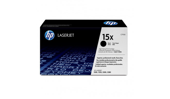 HP 15X suure tootlikkusega must originaal LaserJet toonerikassett