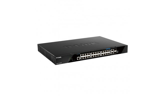 D-Link DGS-1520-28MP/E hallatav L3 gigabit ethernet (10/100/1000) toite üle etherneti (PoE) 1U must 