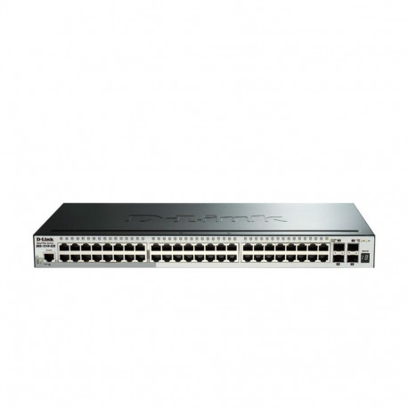 D-Link 52-pordiline gigabitne virnastatav POE nutikas hallatav lüliti, sisaldab 4 x 10G SFP+