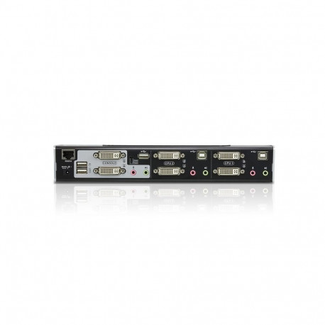 ATEN 2-Port USB DVI Dual-View KVM Switch with Audio & USB 2.0 Hub (KVM cables included)
