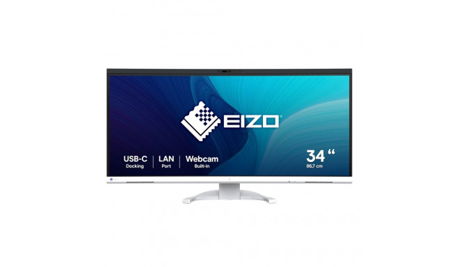 EIZO FlexScan EV3450XC-WT LED display 86.6 cm (34.1") 3440 x 1440 pixels UltraWide Quad HD White