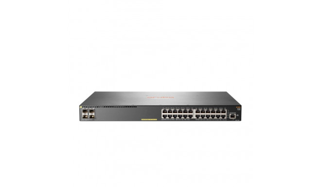HPE Aruba Networking 2930F 24G PoE+ 4SFP+ hallatav L3 gigabit ethernet (10/100/1000) toite üle ether