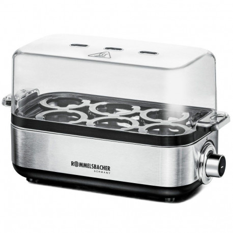 Rommelsbacher ER 600 egg cooker 6 egg(s) 400 W Stainless steel, Transparent