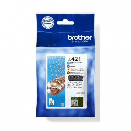 Brother LC-421VAL PagePack 4 pc(s) Original Standard Yield Black, Cyan, Magenta, Yellow