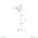 Neomounts FL15-625WH1 Tablet floor stand 7.9-11" - lockable - universal