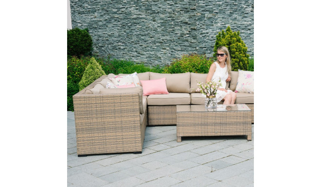 Modular sofa SEVILLA corner, cappuccino