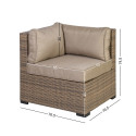 Modular sofa SEVILLA corner, cappuccino