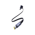 Baseus Enjoyment Max car charger with USB-C+USB-C cables 60W Black