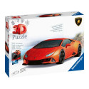 Puzzle 108 elementów 3d pojazdy lamborghini huracan evo verde