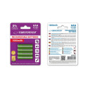 EZA102G Esperanza Ni-MH AAA akud 1000 mAh 4 tk roheline