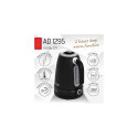 AD 1295 black Czajnik metalowy 1,7l z lcd & regulacją temperatury