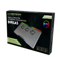 EGC108 Esperanza sülearvuti jahutusalus mänguritele LED RGB Boreas