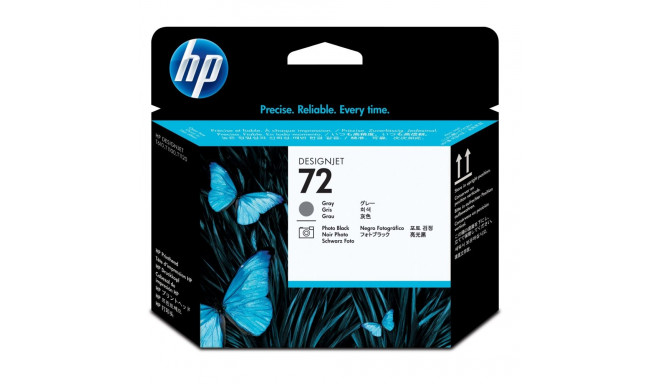 Tindipea HP C9380A No.72 Printhead Grey and Photo Black Designjet T1100, T1120, T1200, T1300, T610, 