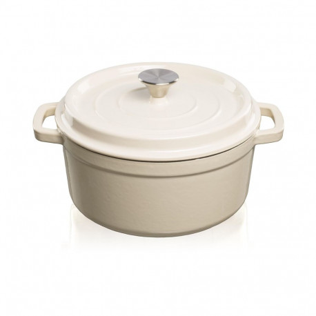 CASSEROLE POT GRAND FEU 3.5L WHITE