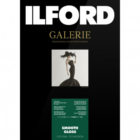 Ilford fotopaber Galerie Smooth Gloss 310g A2 25 lehte
