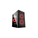 Gembird CCC-FORNAX-950R computer case Midi Tower Black, Red