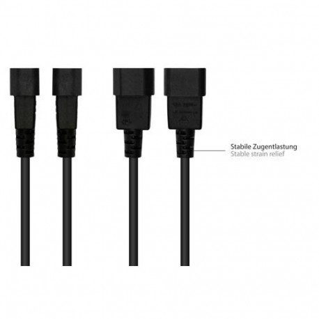 Alcasa P1450-S050 power cable Black 5 m C14 coupler C15 coupler