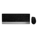 MediaRange MROS105 keyboard Mouse included Home RF Wireless QWERTZ German Black, Silver