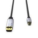 Inca ITCD-20 video cable adapter 2 m USB Type-C HDMI Black, Silver