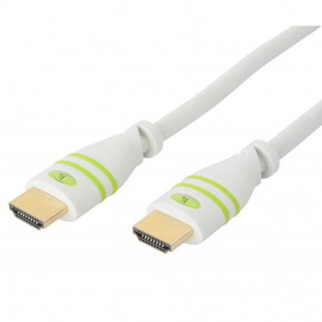 Techly 2m High Speed ​​HDMI Cable with Ethernet A/A M/M White ICOC HDMI-4-020WH