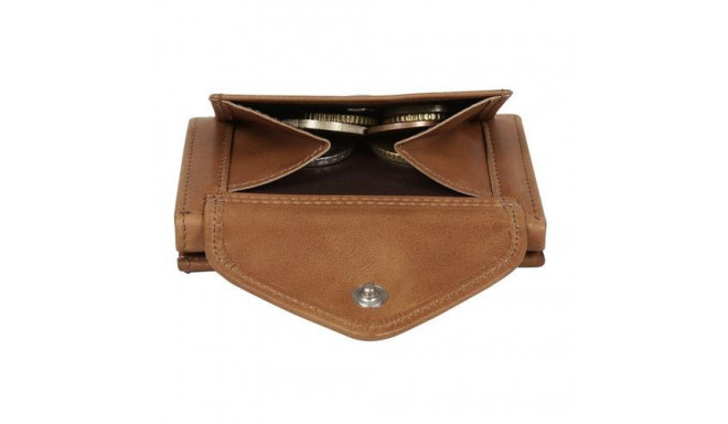 EXENTRI EX M 507 wallet/card case/travel document holder Sand Genuine leather