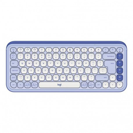 Logitech 920-013074 keyboard Universal Bluetooth QWERTY US International Lilac, White