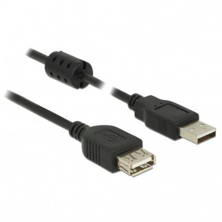 DeLOCK 3m, 2xUSB 2.0-A USB cable USB 2.0 USB A Black