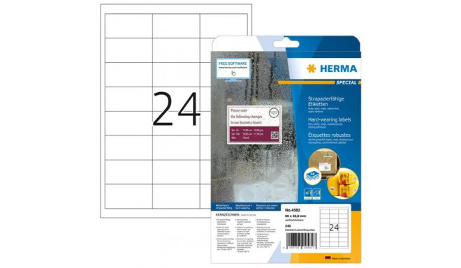 HERMA 4582 printer label White Self-adhesive printer label