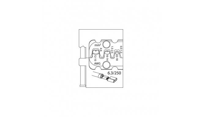 Gedore 1830651 wire connector