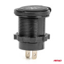 Laadija 2*USB, punane valgustus 12-24V