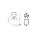 Bosch P21W 12V 21W BA15s Pure Light