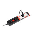 SURGE PROTECTOR ARMAC MULTI M3 5M 3X FRENCH OUTLETS BLACK