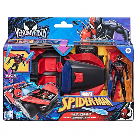 SPIDER-MAN playset Spider mobile and Miles Morales 10 cm