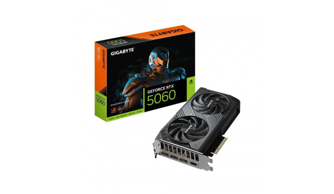 Graphics Card|GIGABYTE|NVIDIA GeForce RTX 5060|8 GB|GDDR7|128 bit|PCIE 5.0 16x|GPU 2512 MHz|1xHDMI|3