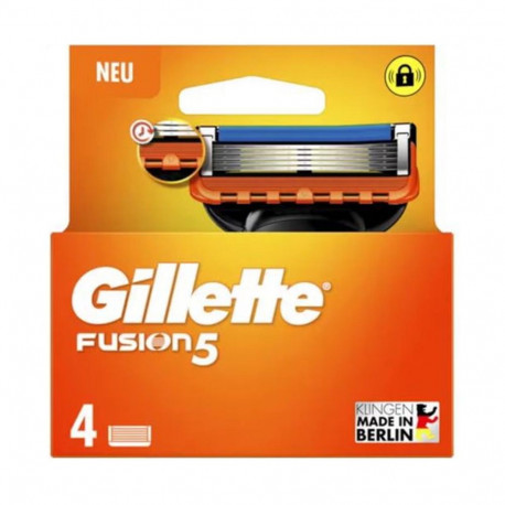GILLETTE FUSION 5 CUCHILLAS PACK RECAMBIO 5 HOJAS 4UN