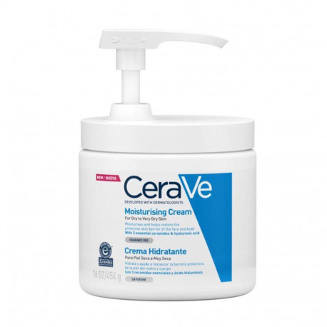 CERAVE CREMA BALSAMICA CORPORAL PIEL MUY SECA CON DIFUSOR 454GR