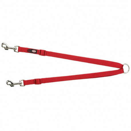 Coupling for 2-dog lead Trixie New Premium Red 40-70 cm XS S M