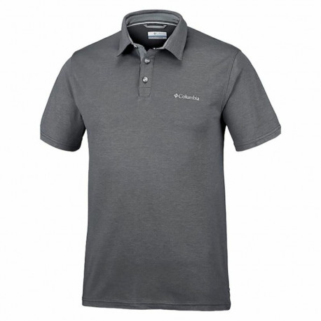 Men’s Short Sleeve Polo Shirt Columbia Nelson Point™ Dark grey - 2XL