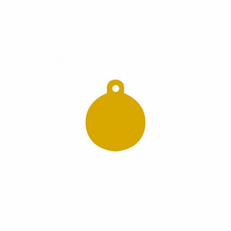 Identification plate for collar Imarc Circle Yellow Golden