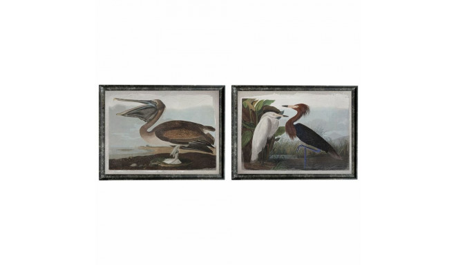 Canvas DKD Home Decor Wood Canvas 90 x 2 x 68 cm