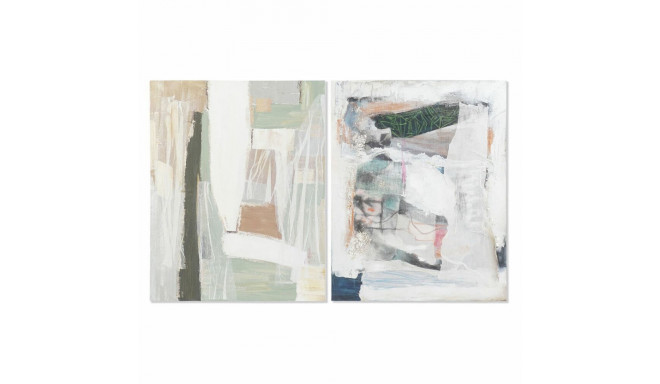 Canvas DKD Home Decor Pinewood Canvas 80 x 3,7 x 100 cm